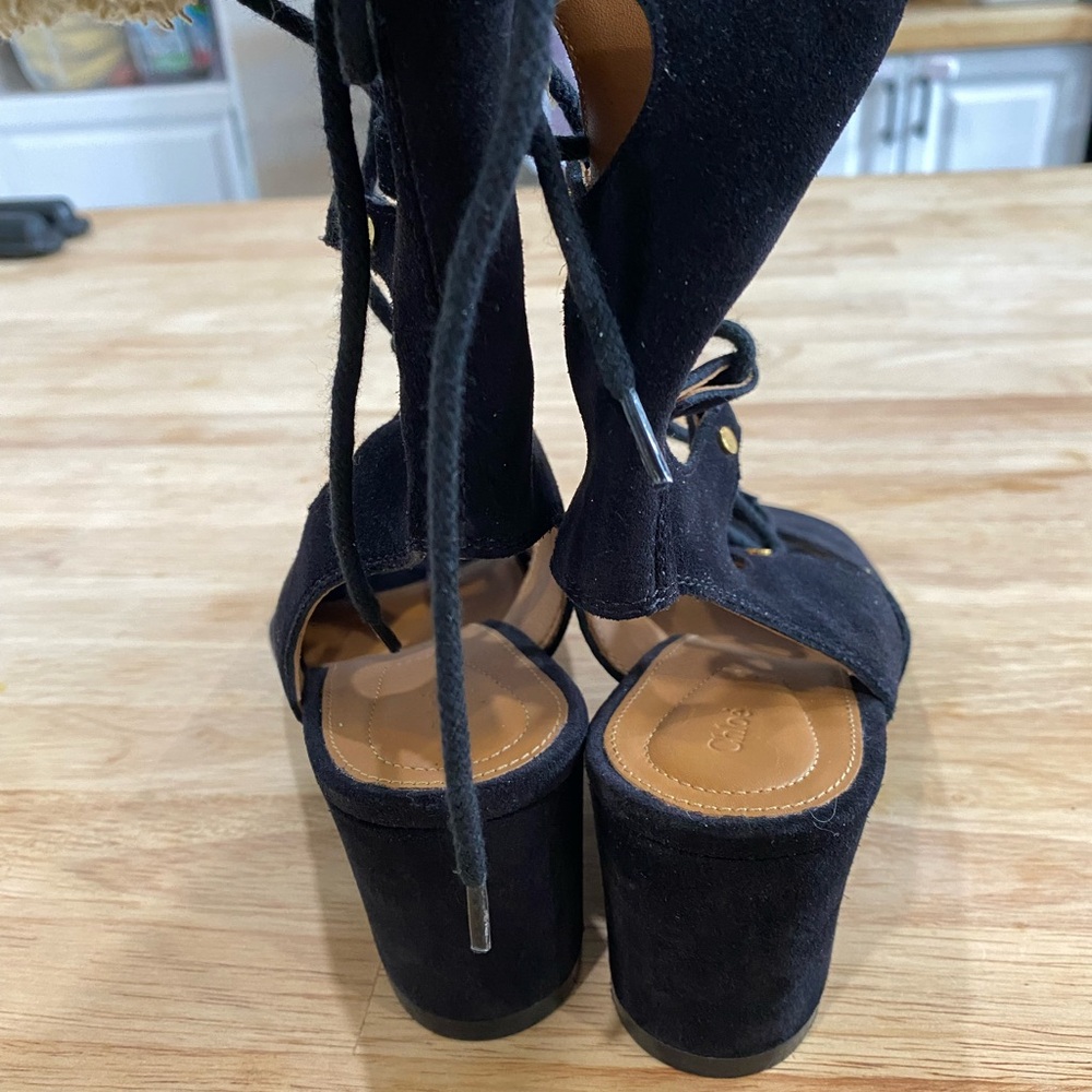 Brand new Chloe black suede Foster Gladiator Sandals - Picture 6 of 11